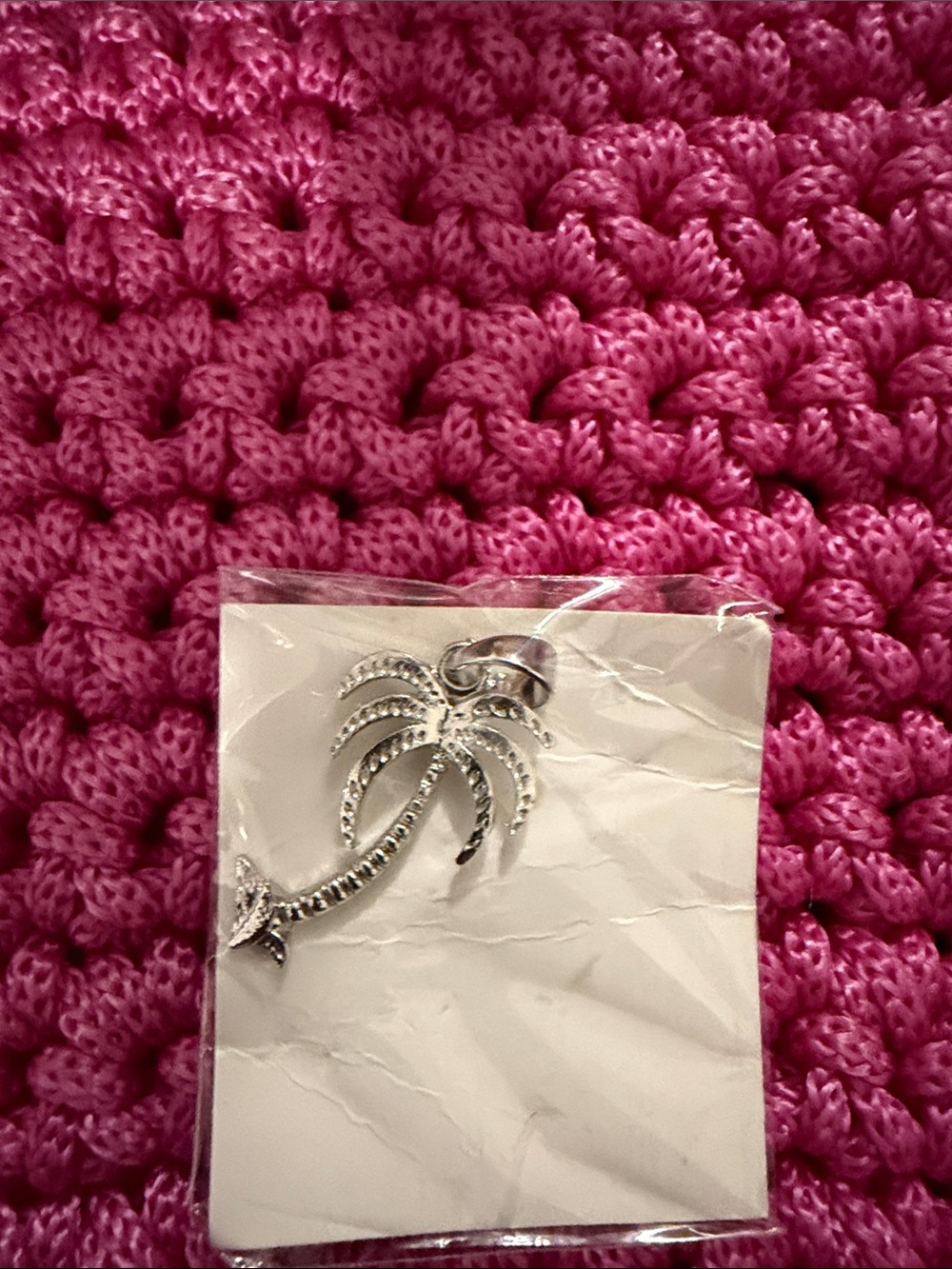 Pandora Silver Palm Tree Charm in Shiny Silver